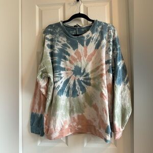 Olivaceous Pastel Tie Dye Sweatshirt